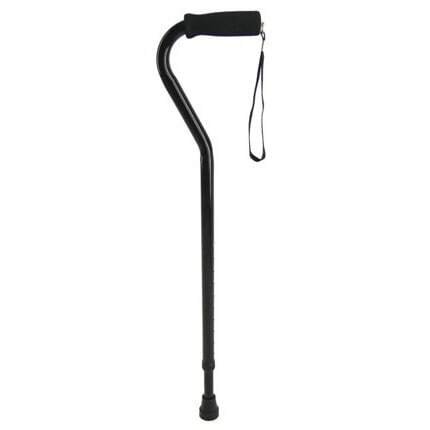 Walking Stick Heavy Duty Flat Black